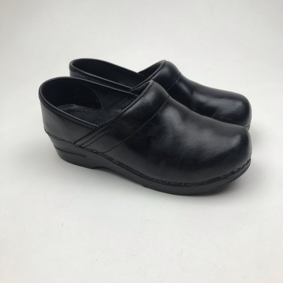 Dansko Professional Clog Black Leather Size 37 - Picture 3 of 7